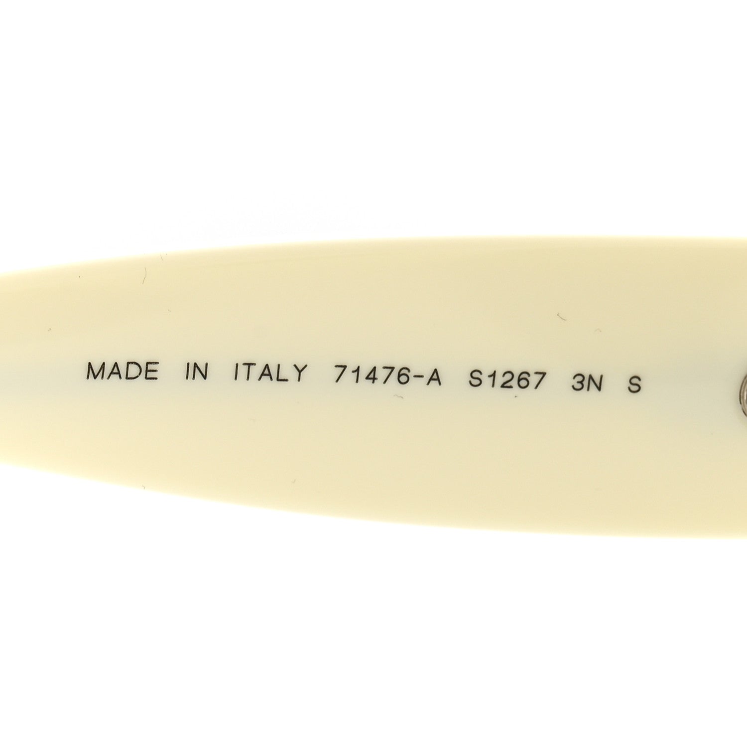 Acetate Shield Sunglasses 71476-A White