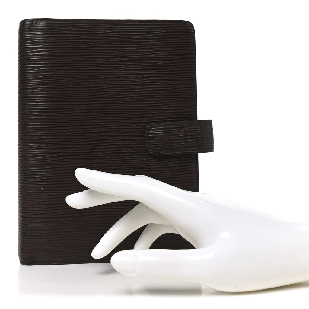 Louis Vuitton Epi Medium Ring Agenda Cover Moka