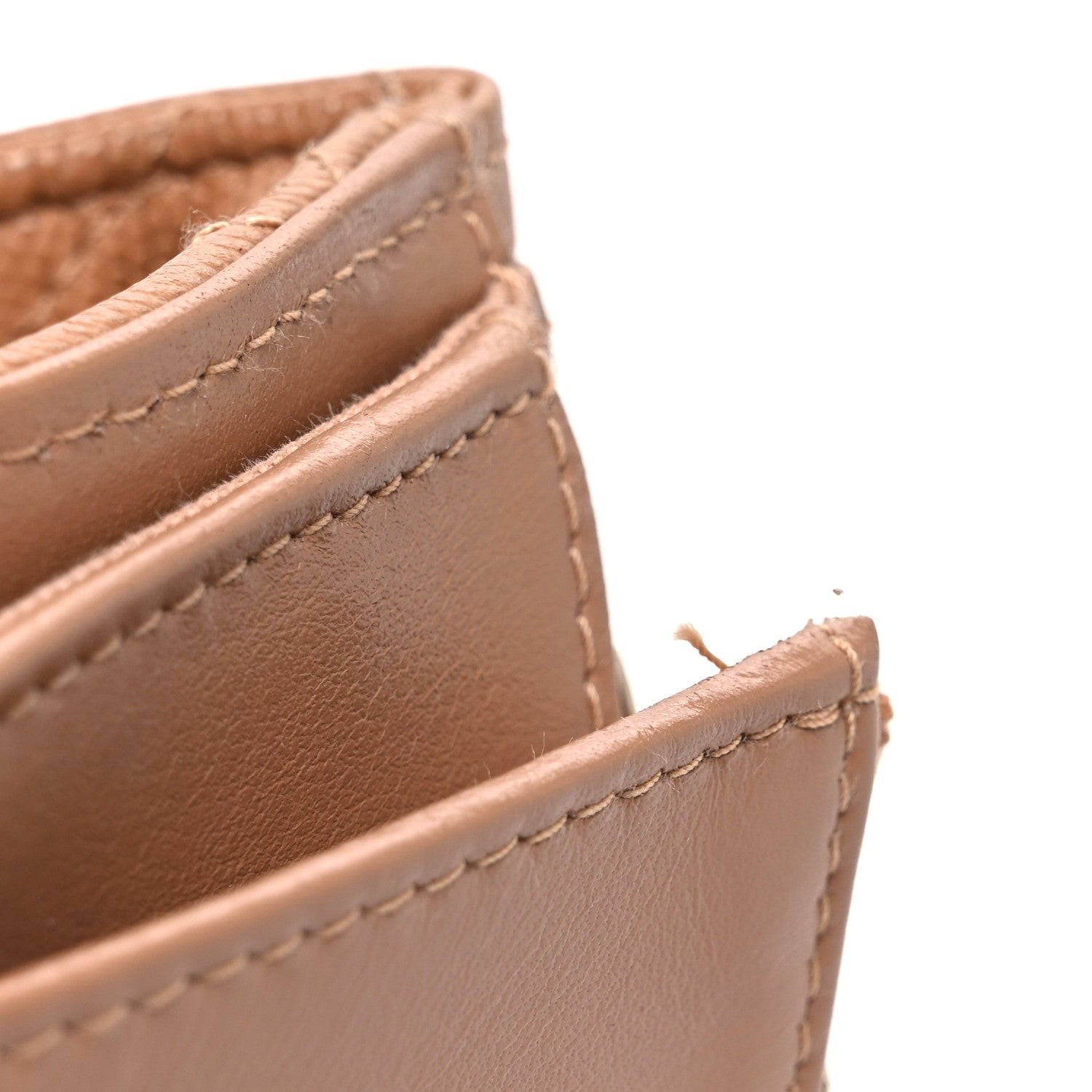 Caviar Quilted Medium Flap Wallet Beige