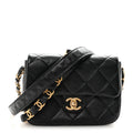 Chanel Lambskin Quilted Small CC Links Flap Black