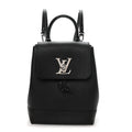 Louis Vuitton Calfskin Lockme Mini Backpack Black