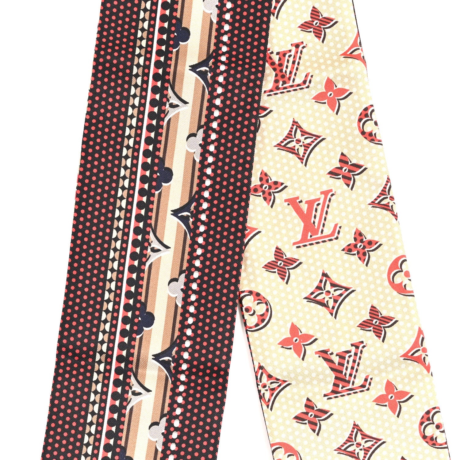 Louis Vuitton Silk Monogram Monodots Bandeau Beige