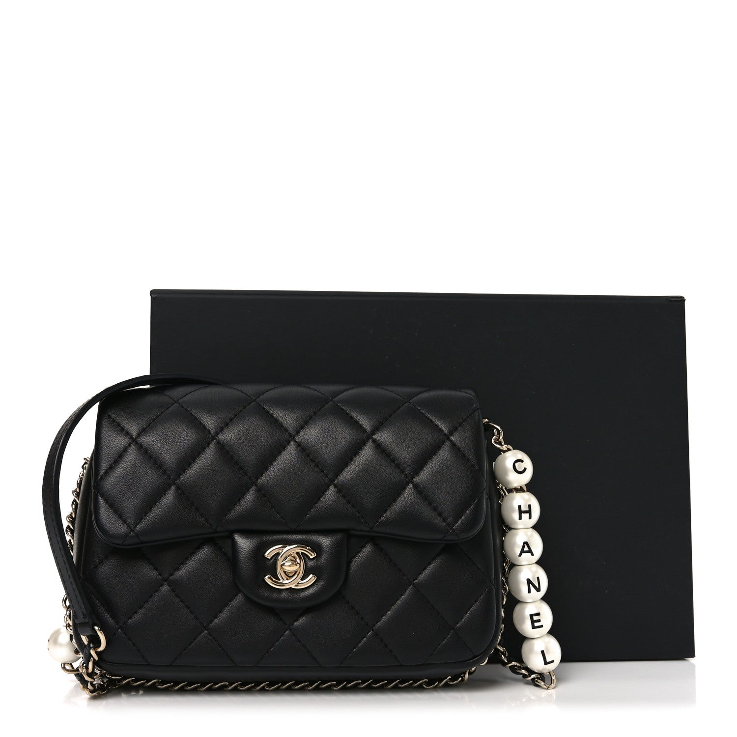 Chanel Lambskin Quilted Small My Precious Flap Black
