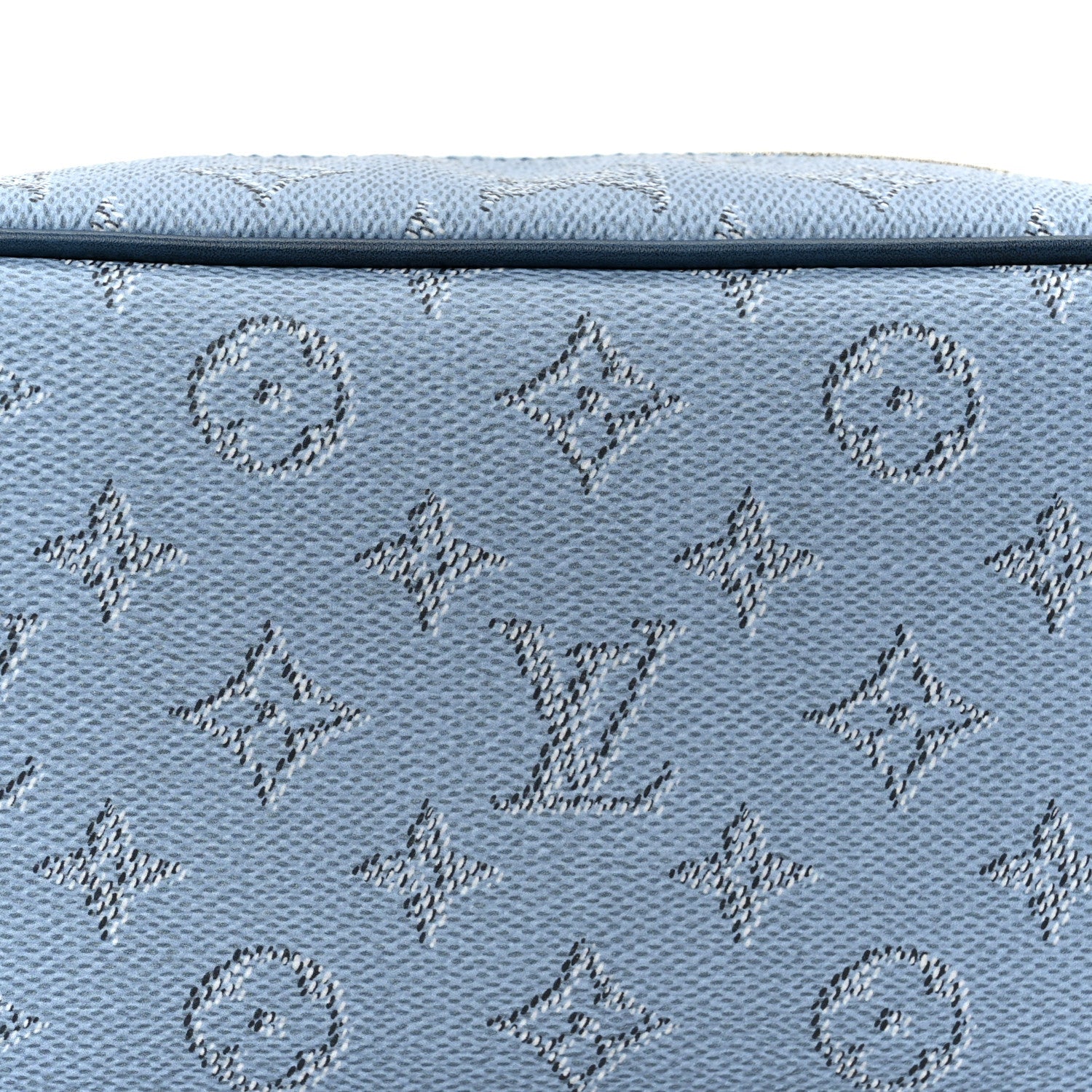 Louis Vuitton Monogram Heritage Locker Dopp Kit Toilet Pouch Blue