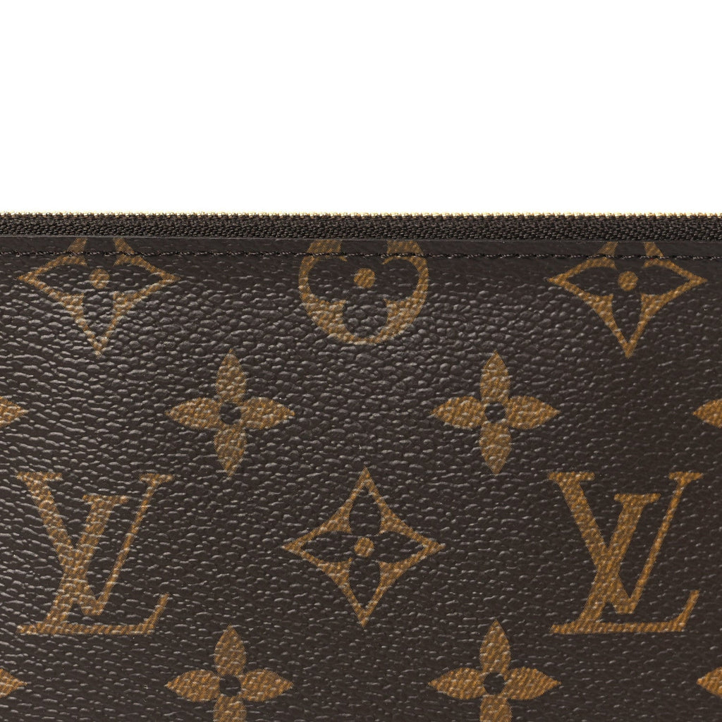 Louis Vuitton Monogram Felicie Chain Wallet Zippered Insert Fuchsia