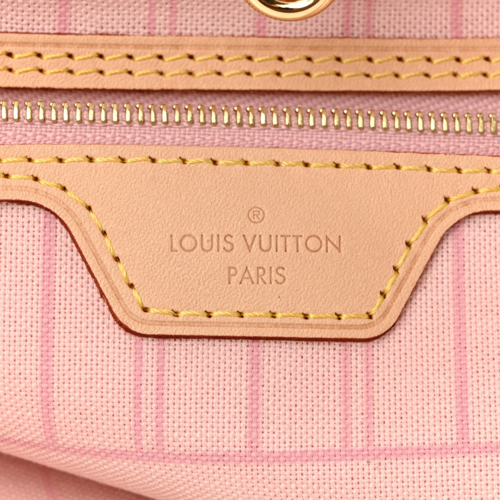 Louis Vuitton Damier Azur Neo Neverfull MM Rose Ballerine
