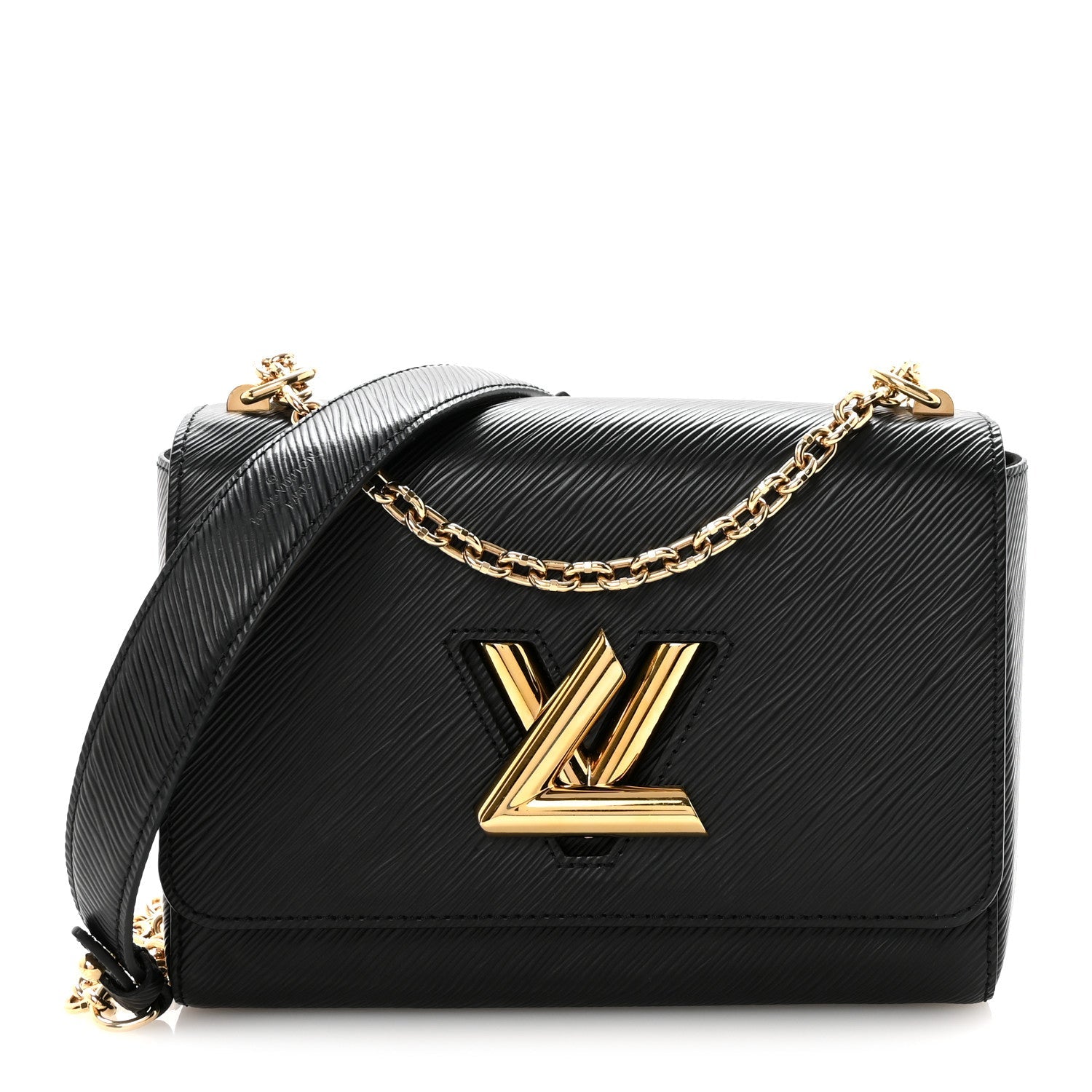 Louis Vuitton Epi Twist Shoulder Bag MM  Black