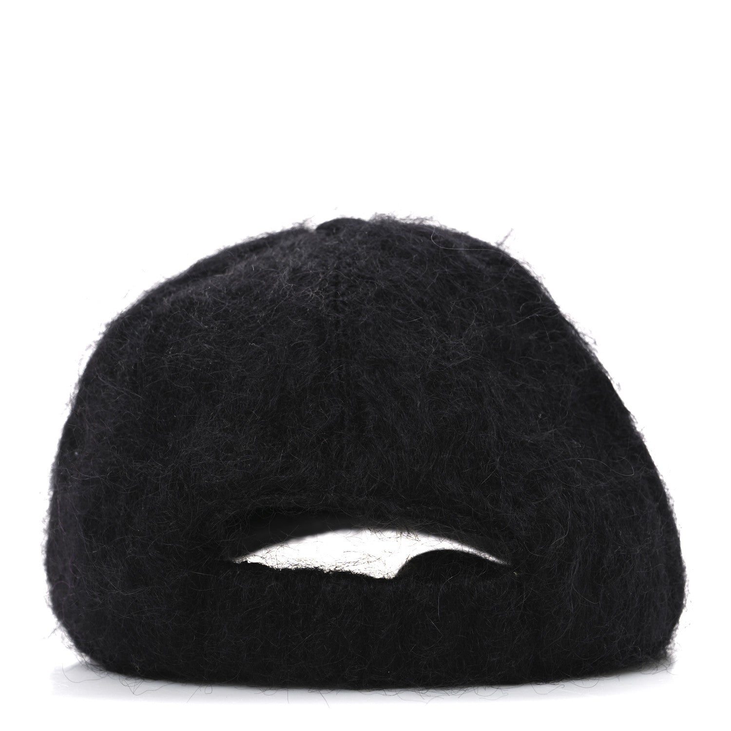 Gucci Mohair GG Lauren Baseball Hat L Black