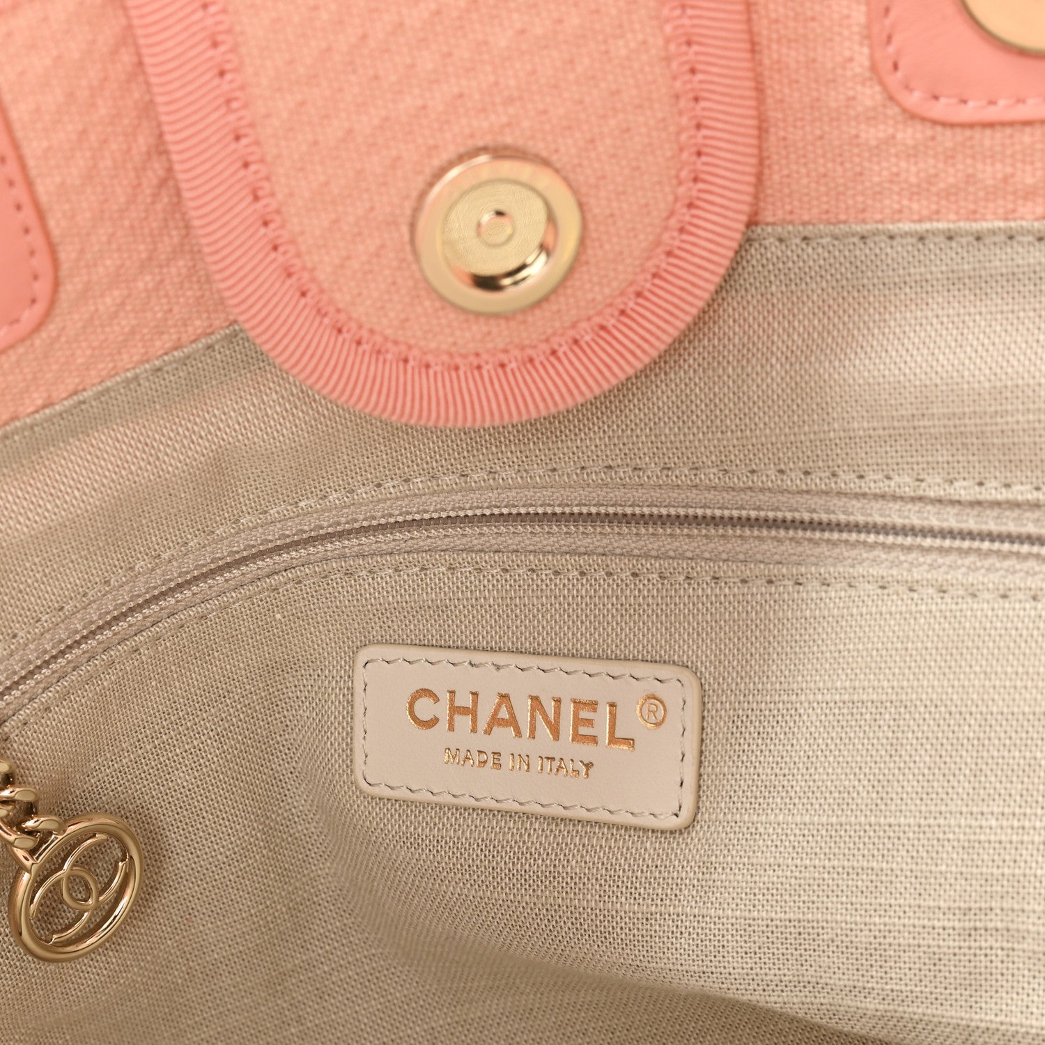 Chanel Mixed Fibers Small Deauville Tote Pink