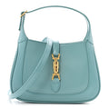 Gucci Boarded Dyana Lux Calfskin Mini Jackie 1961 Hobo Dusty Azure