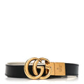 Gucci Calfskin Double G 20mm Belt Black