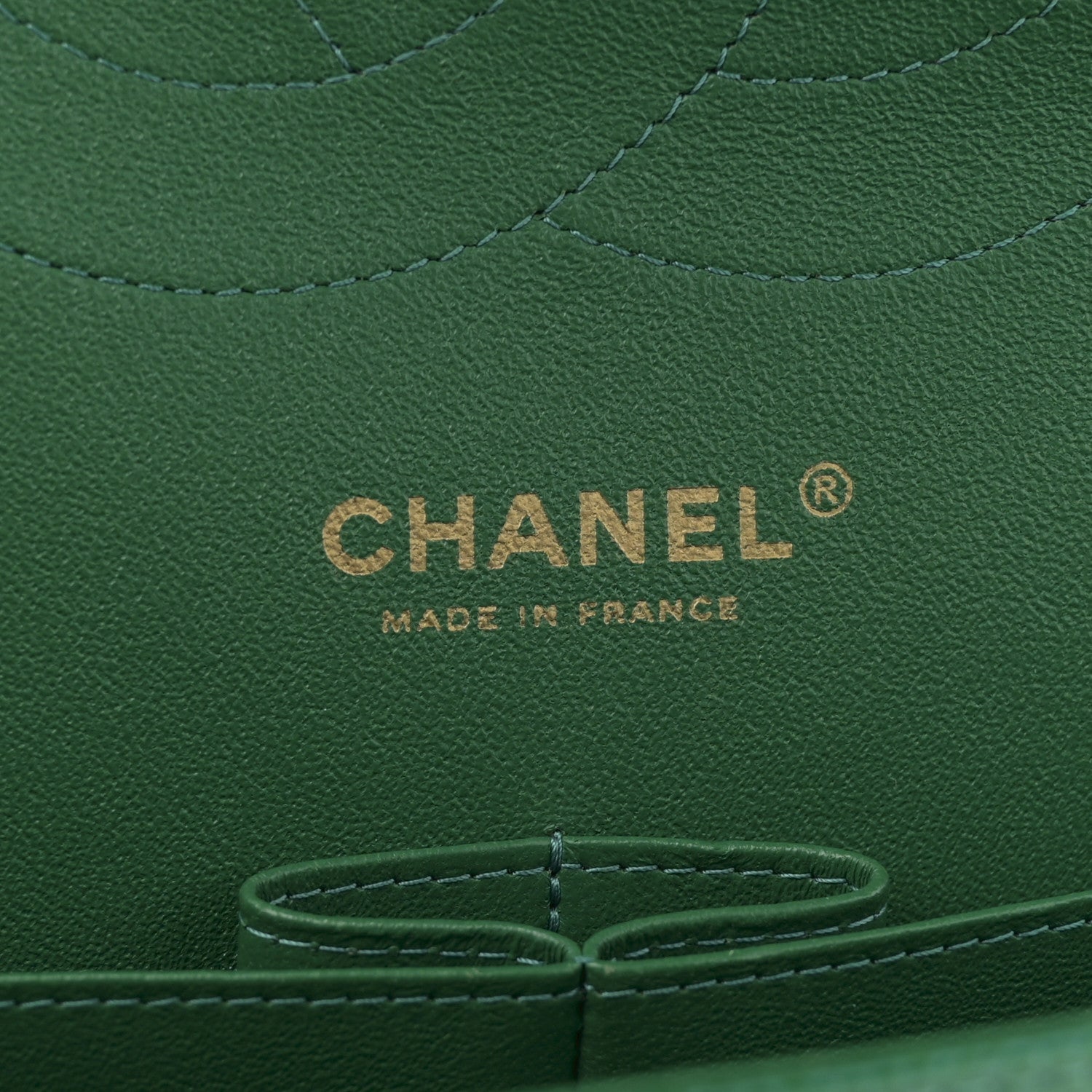 Chanel Metallic Caviar Quilted Jumbo Double Flap Green