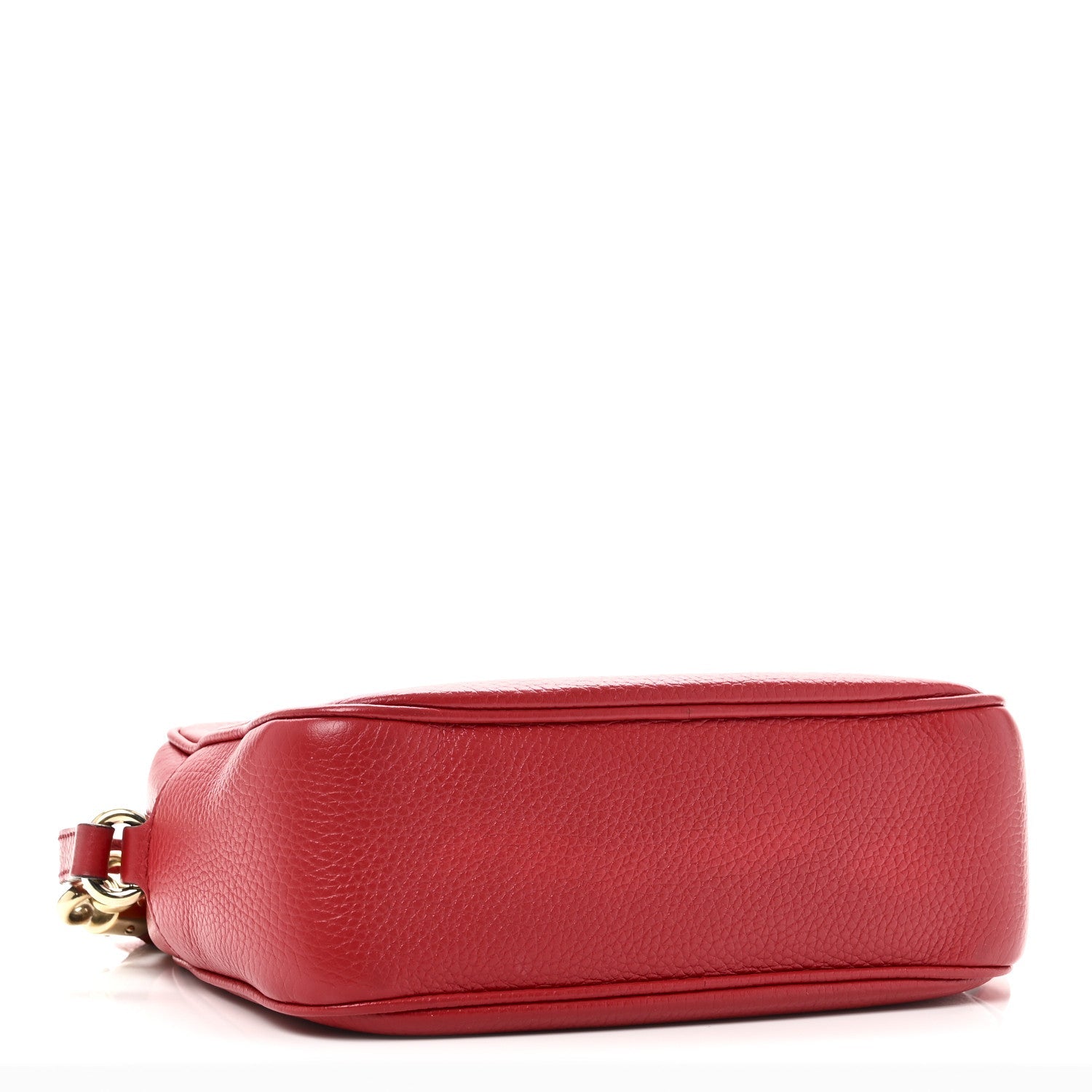 Gucci Pebbled Calfskin Small Soho Disco Bag Tabasco Red