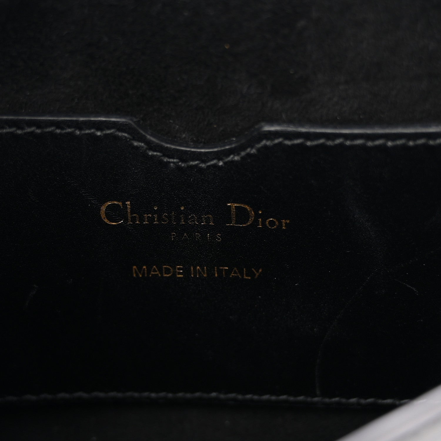 Christian Dior Box Calfskin Medium Bobby Flap Black