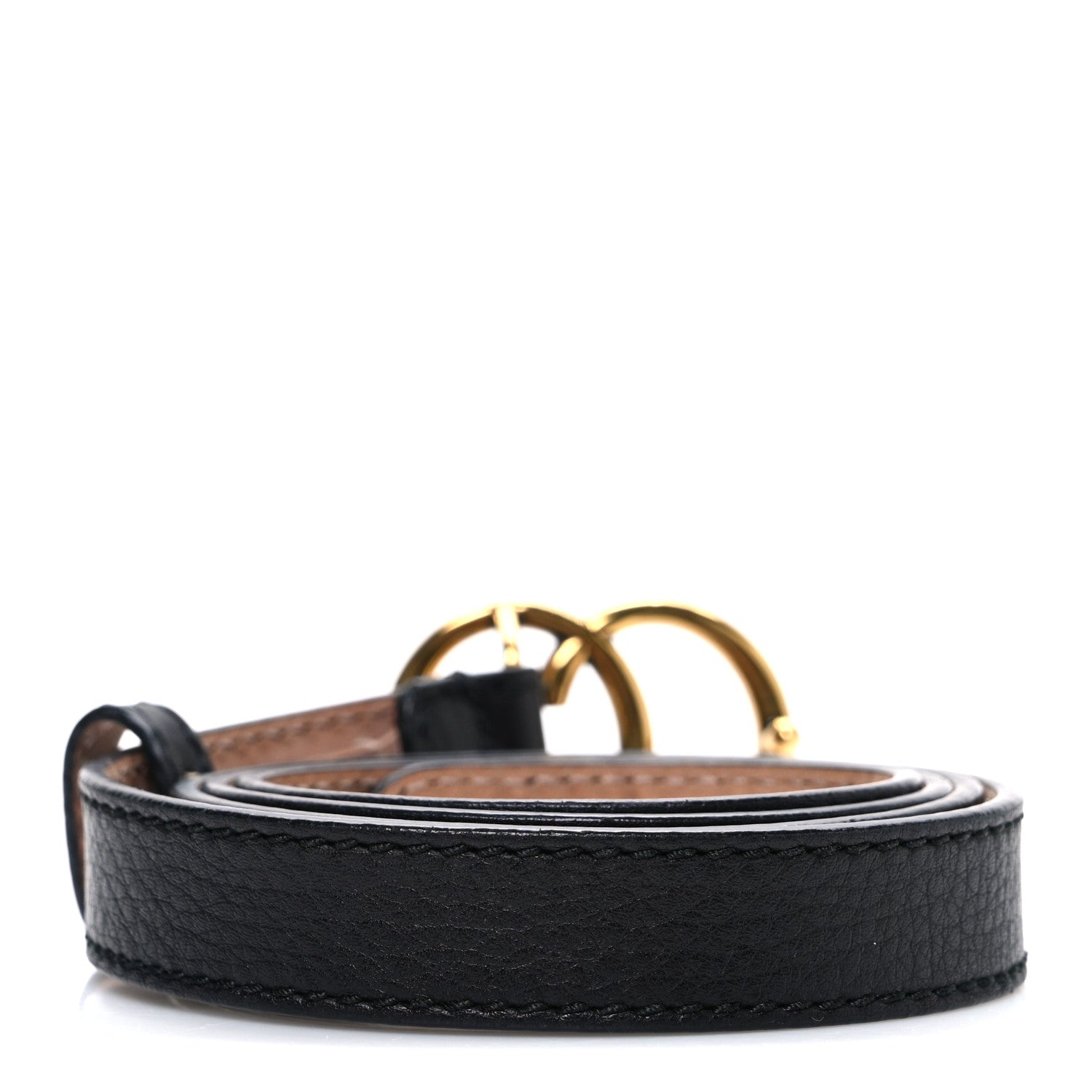 Gucci Calfskin Double G 20mm Belt 85 34 Black