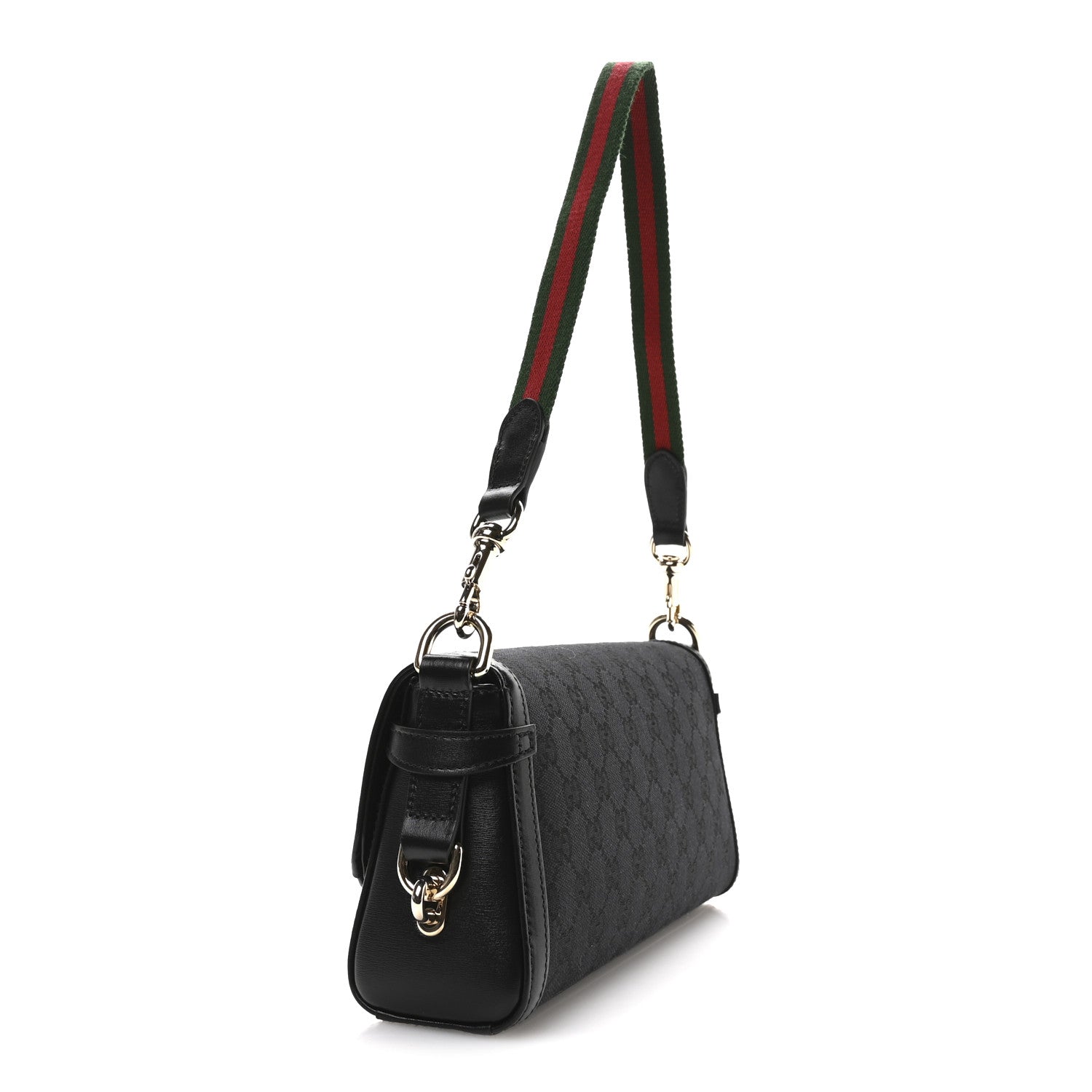 Gucci GG Monogram Small Luce Shoulder Bag Black