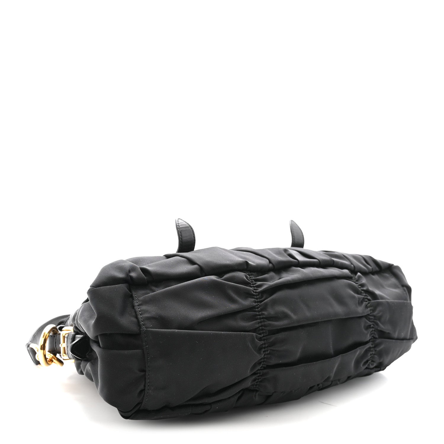Prada Tessuto Nylon Gaufre Shopping Satchel Black
