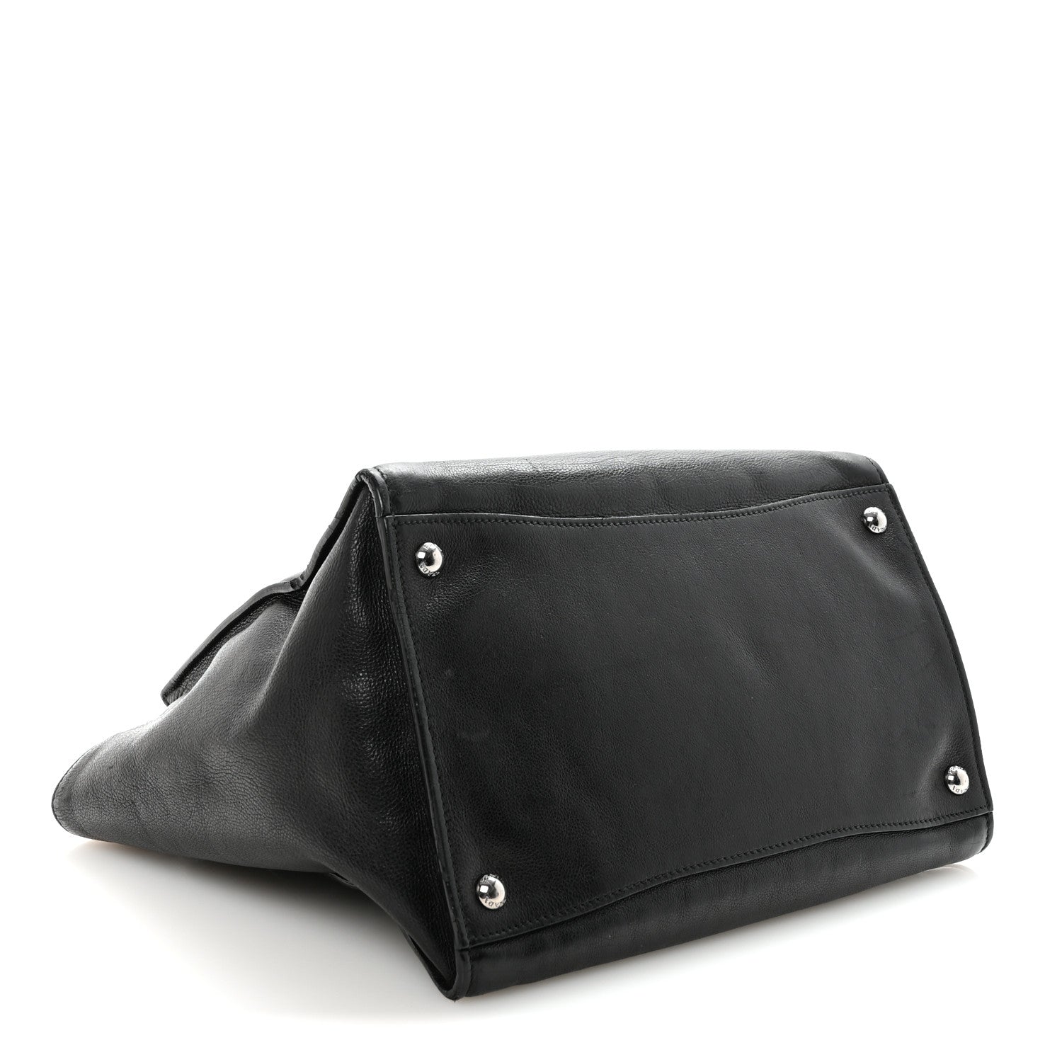 Prada Glace Calf Twin Pocket Tote Black