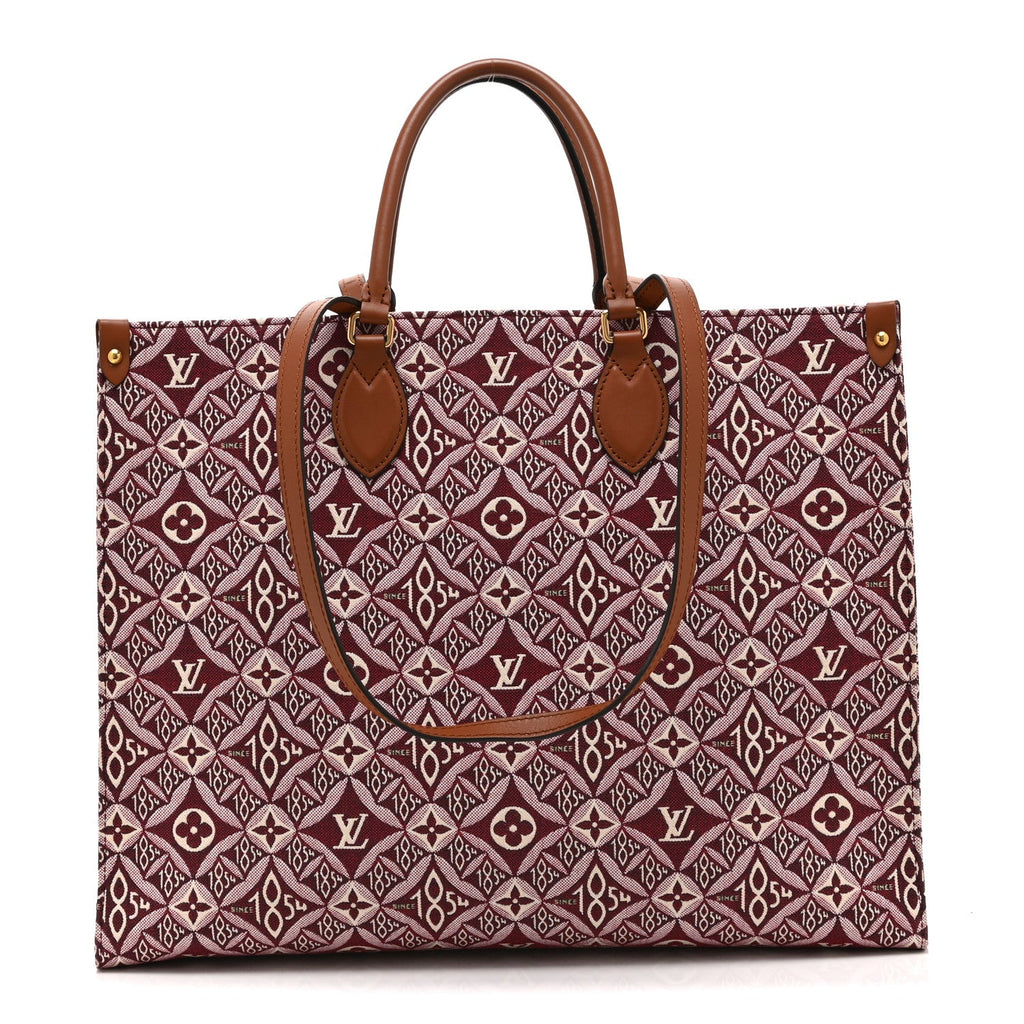 Louis Vuitton Jacquard Since 1854 Onthego GM Bourdeaux