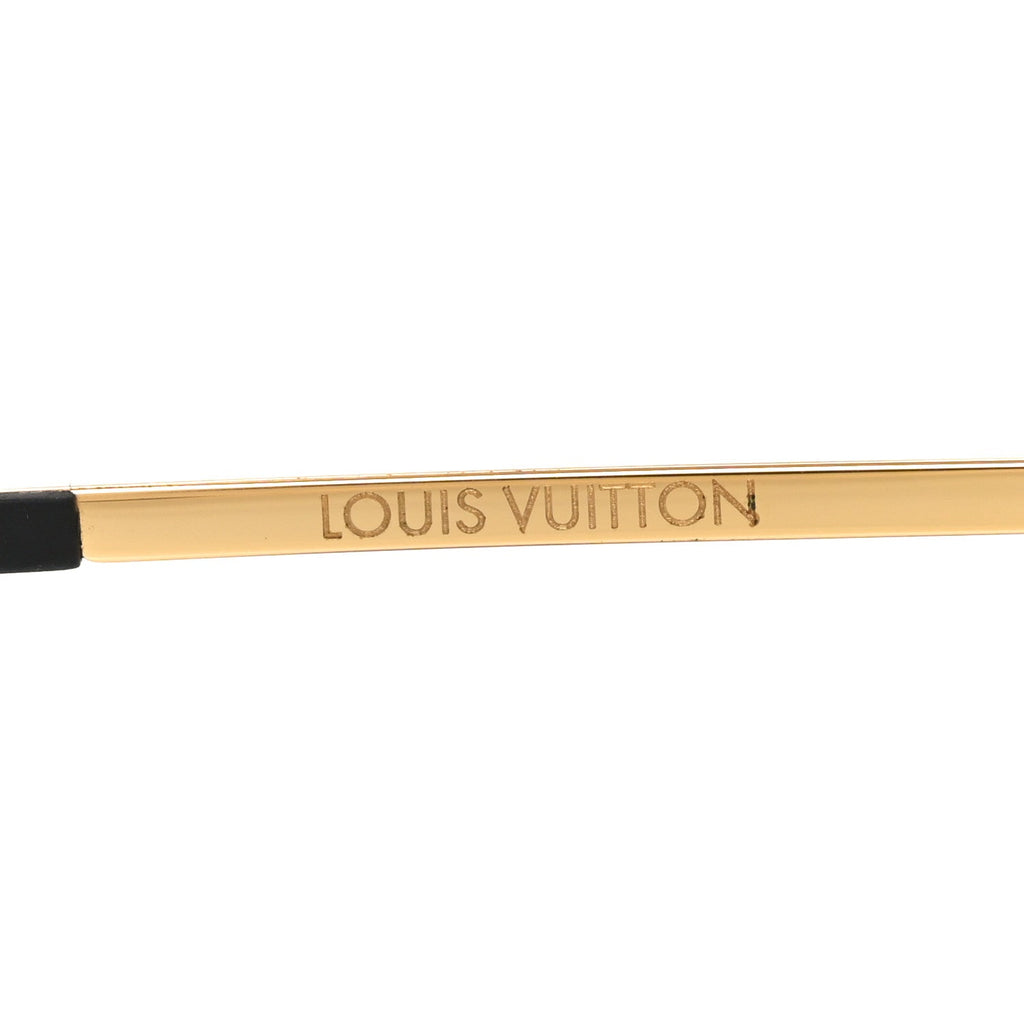 Louis Vuitton Metal The Party Aviator Anti Blue Sunglasses Z0997W Gold