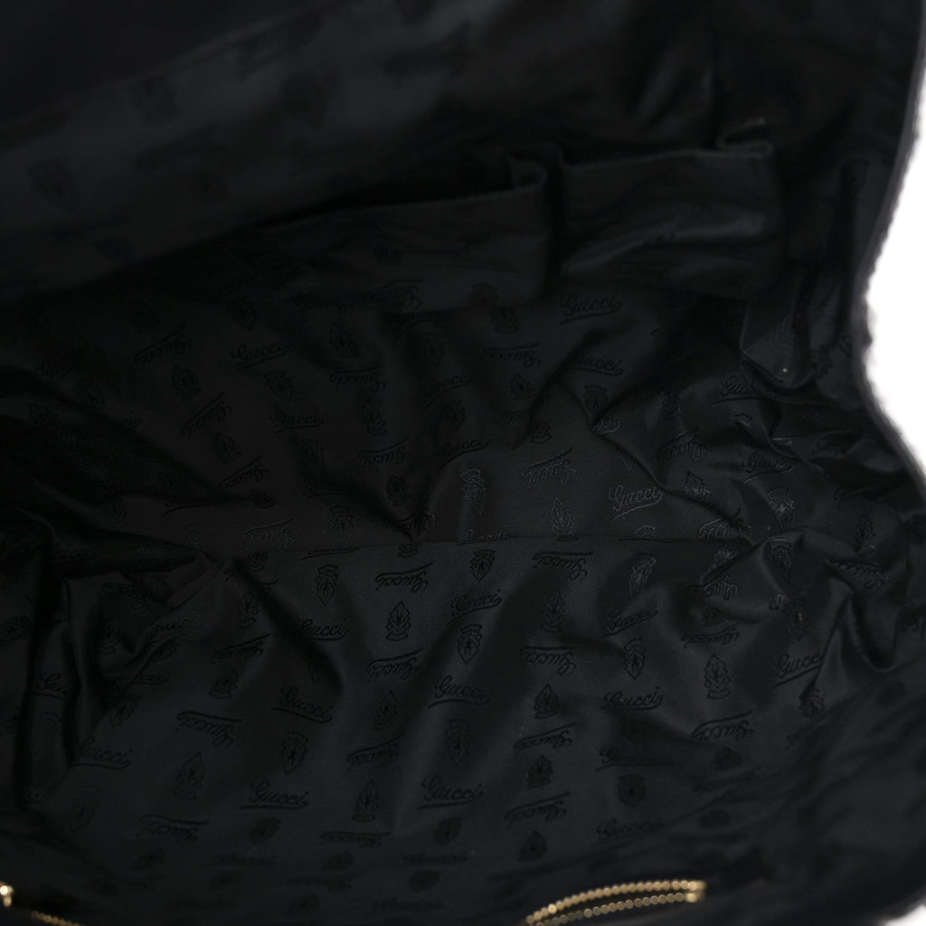 Gucci Crystal Monogram Hysteria Tote Navy Blue