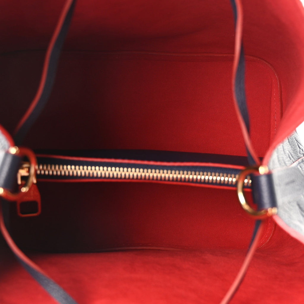 Louis Vuitton Empreinte Neonoe MM Marine Rouge