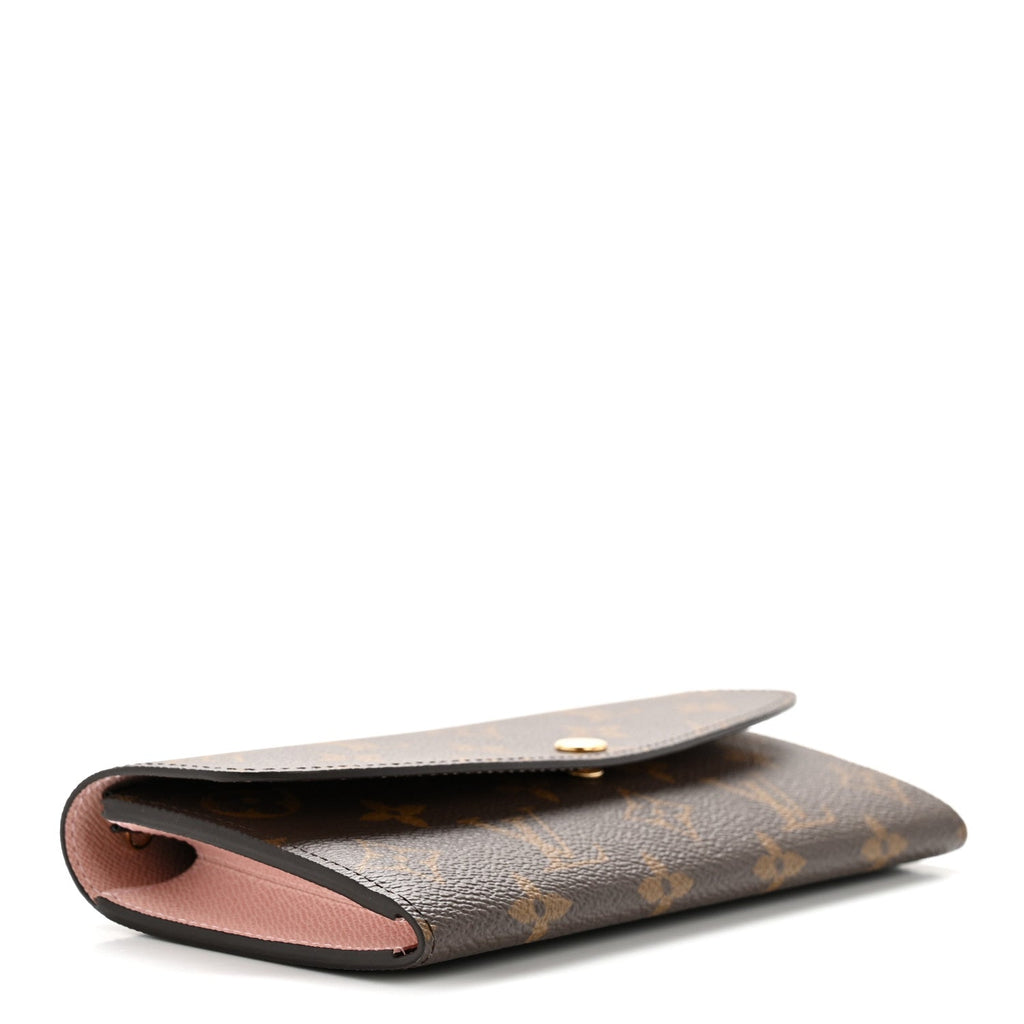Louis Vuitton Monogram Emilie Wallet Rose Ballerine