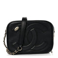 Chanel Calfskin CC Mania Camera Case Black
