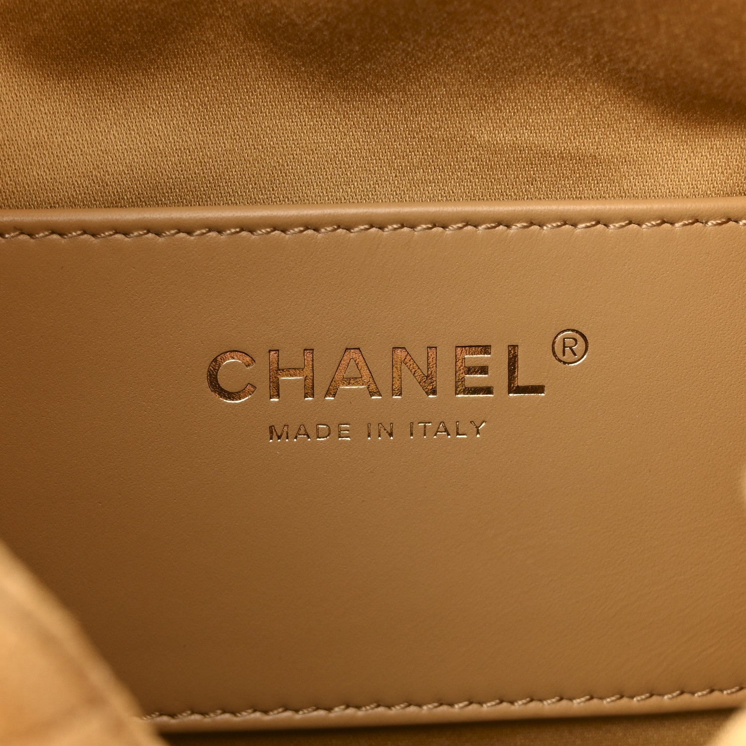 Chanel Suede Quilted Small Chanel 25 Handbag Beige