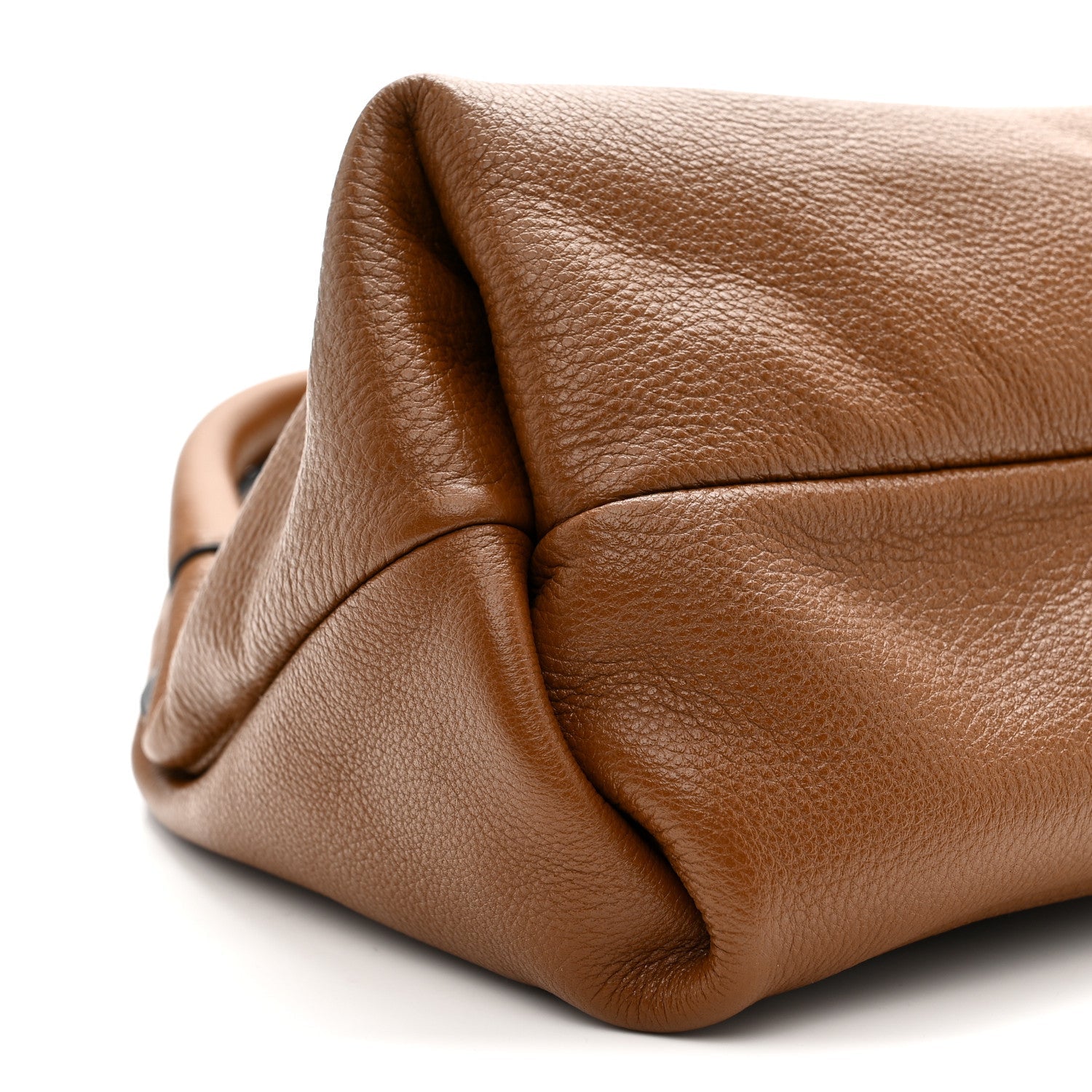 Gucci Grained Calfskin Softbit Medium Shoulder Bag Brown