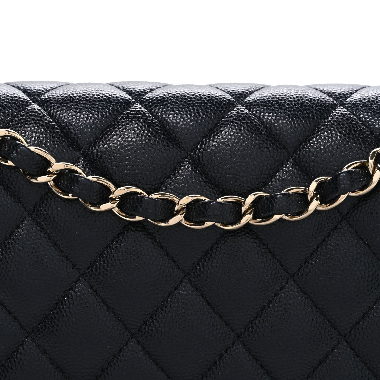 Chanel Caviar Quilted Medium Double Flap Navy