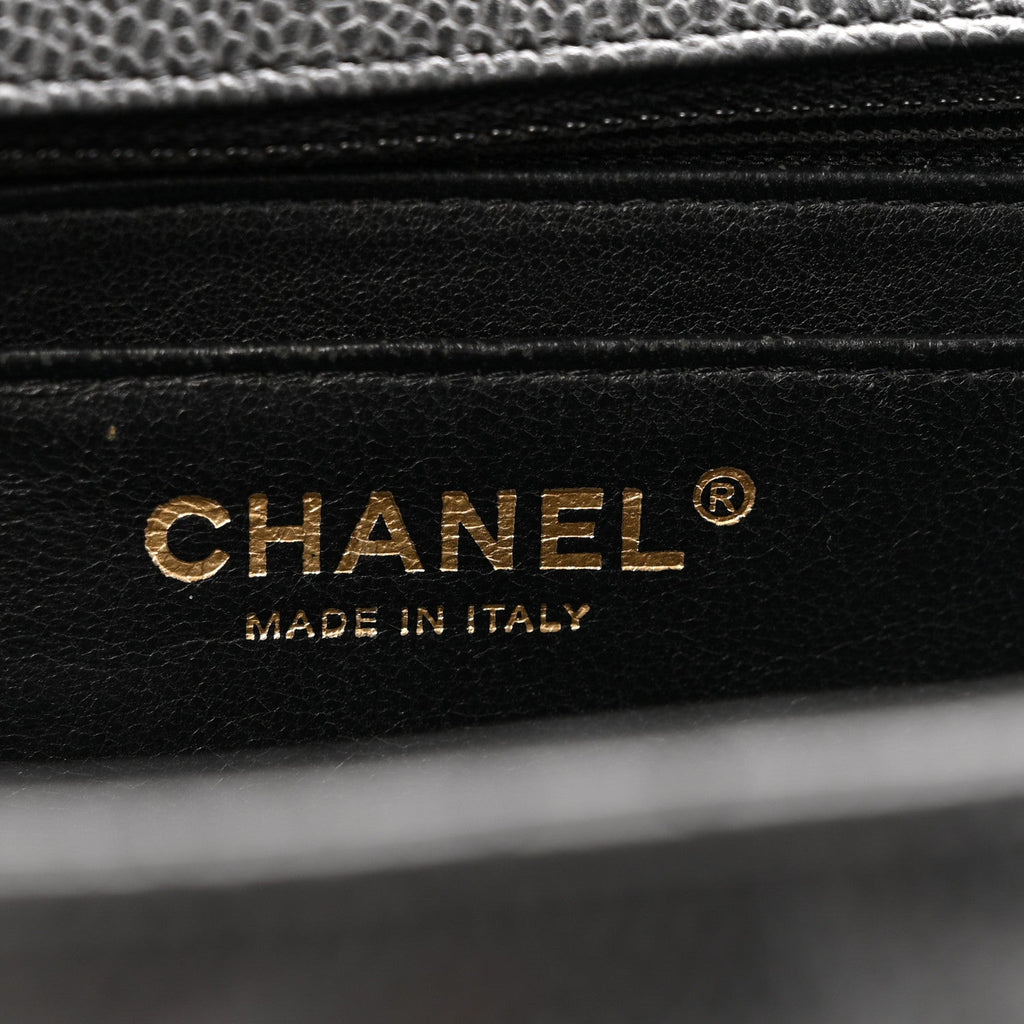 Chanel Caviar Quilted Jumbo Single Flap Black