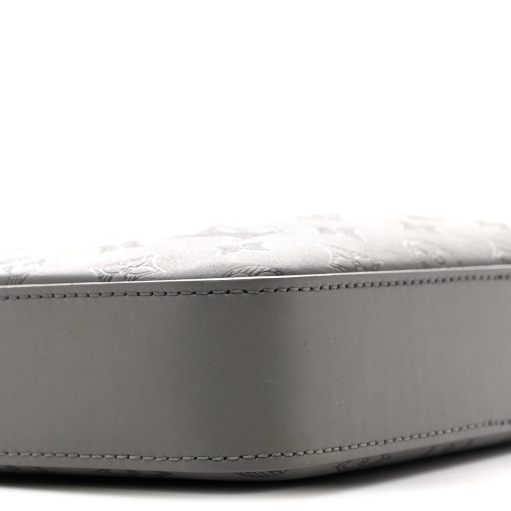 Louis Vuitton Calfskin Monogram Shadow Trio Messenger Anthracite Gray