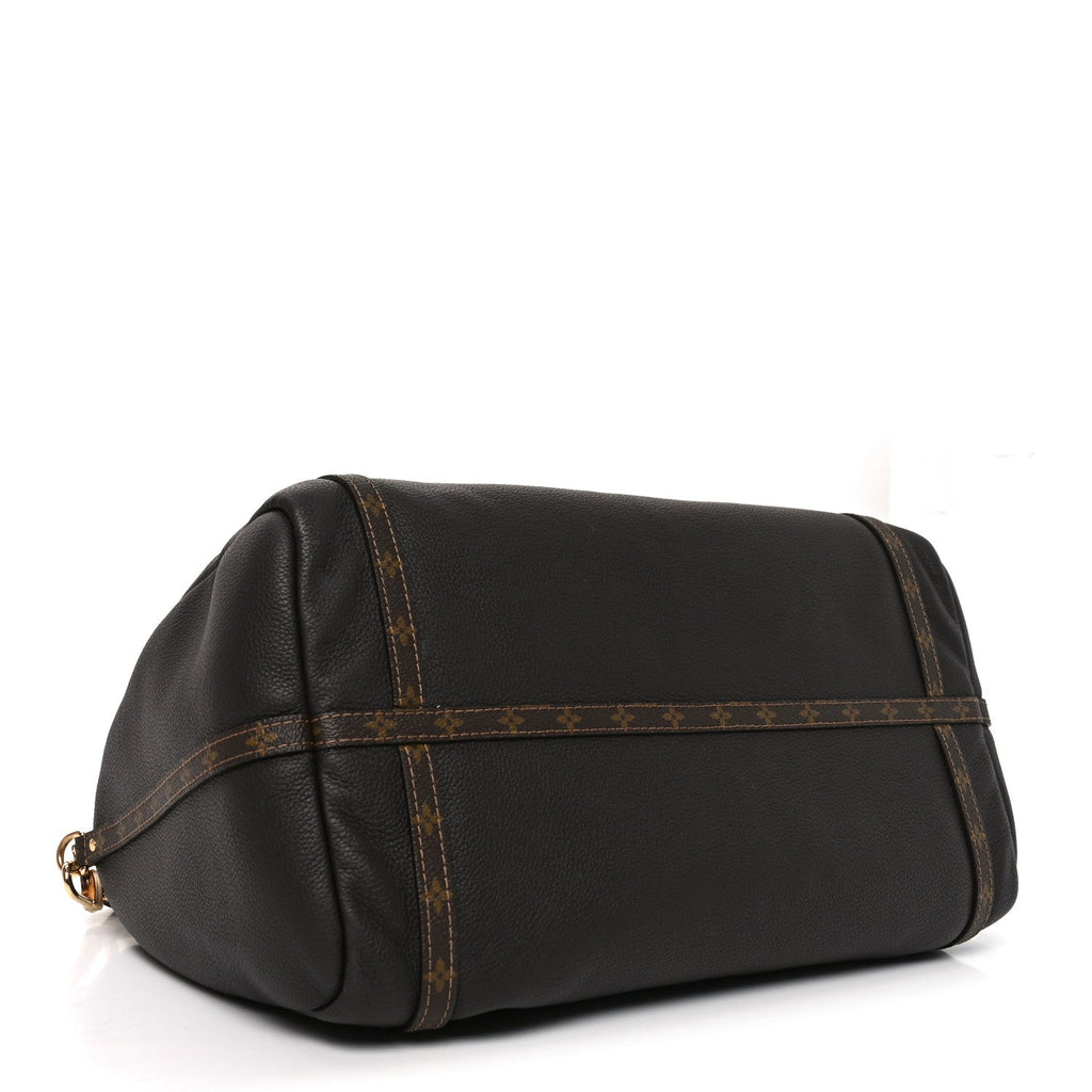 Louis Vuitton Calfskin Monogram Express MM Mahogany