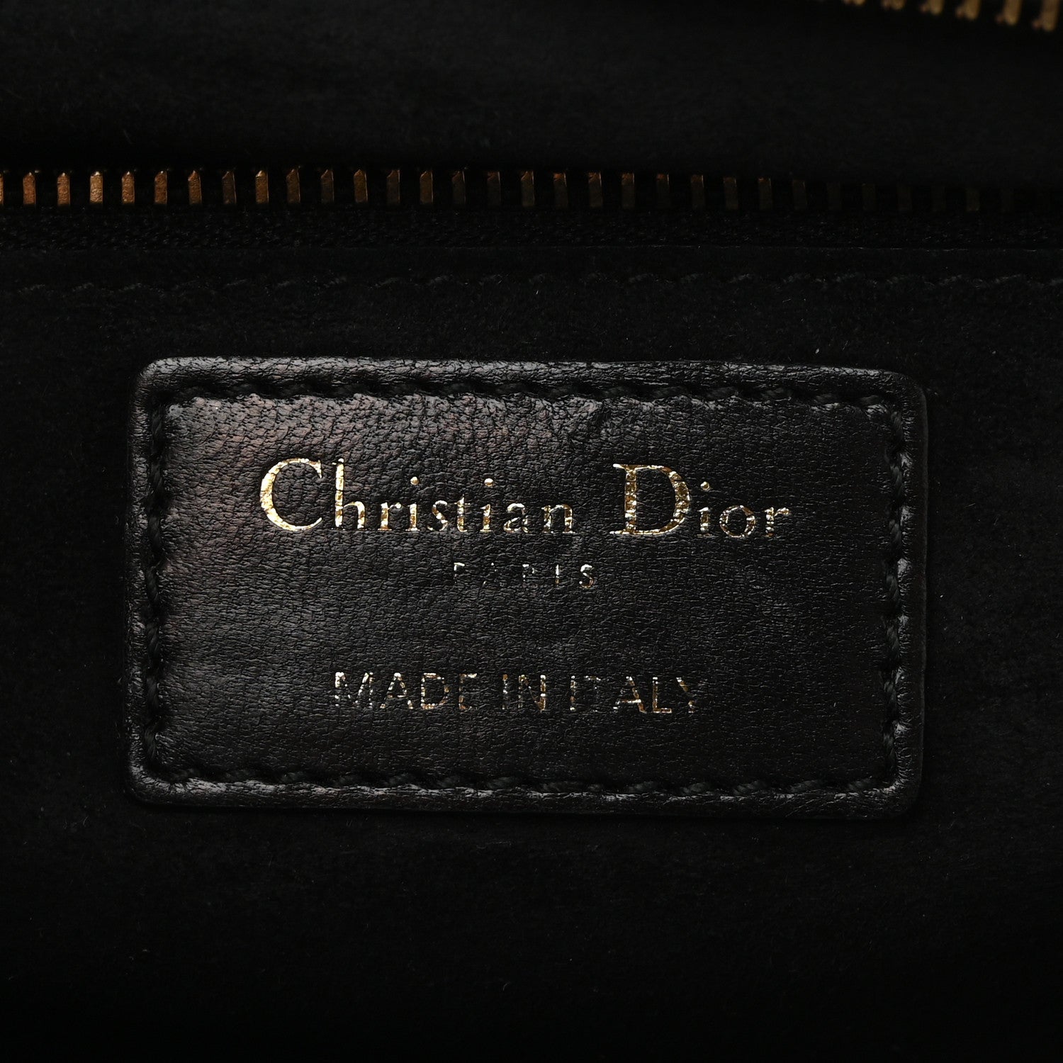 Christian Dior Lambskin Cannage Studded Large Dioraddict Flap Bag Black