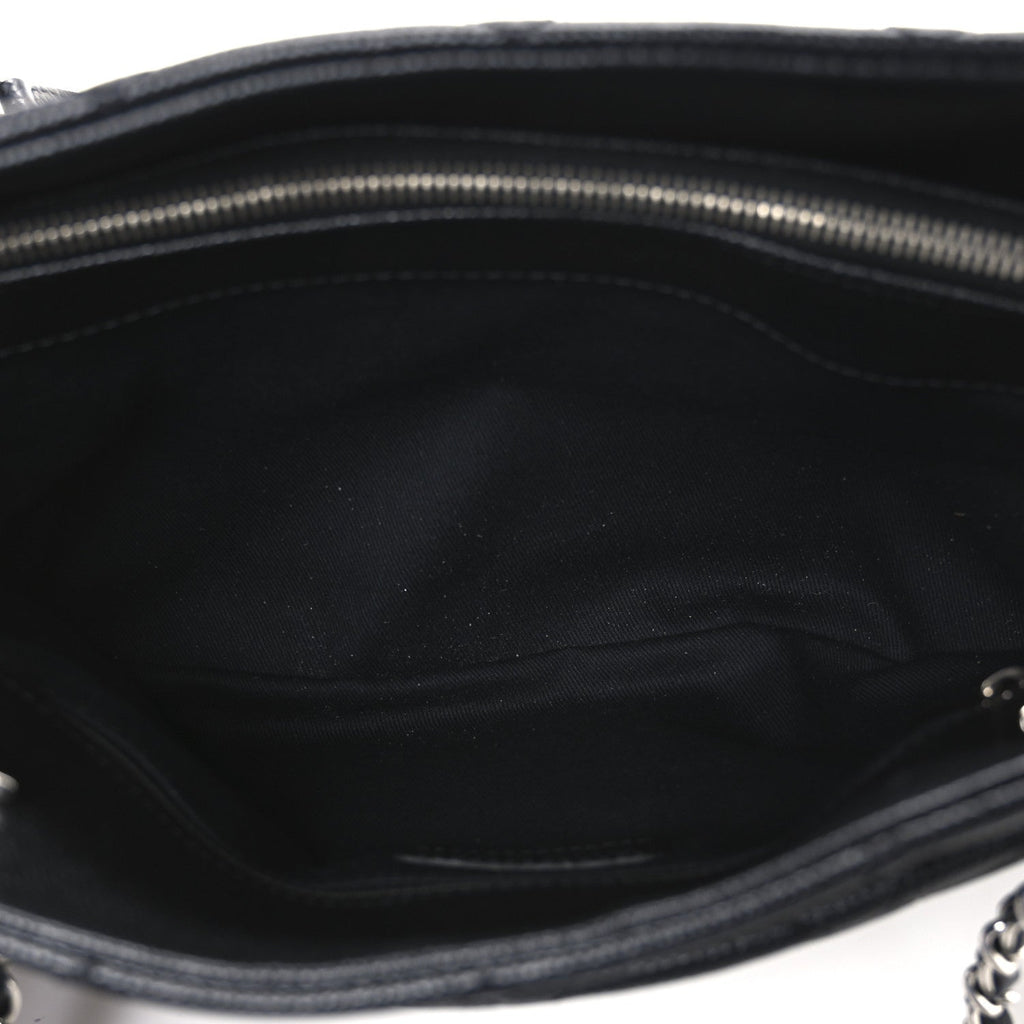 Chanel Caviar Quilted CC Timeless Soft Tote Black