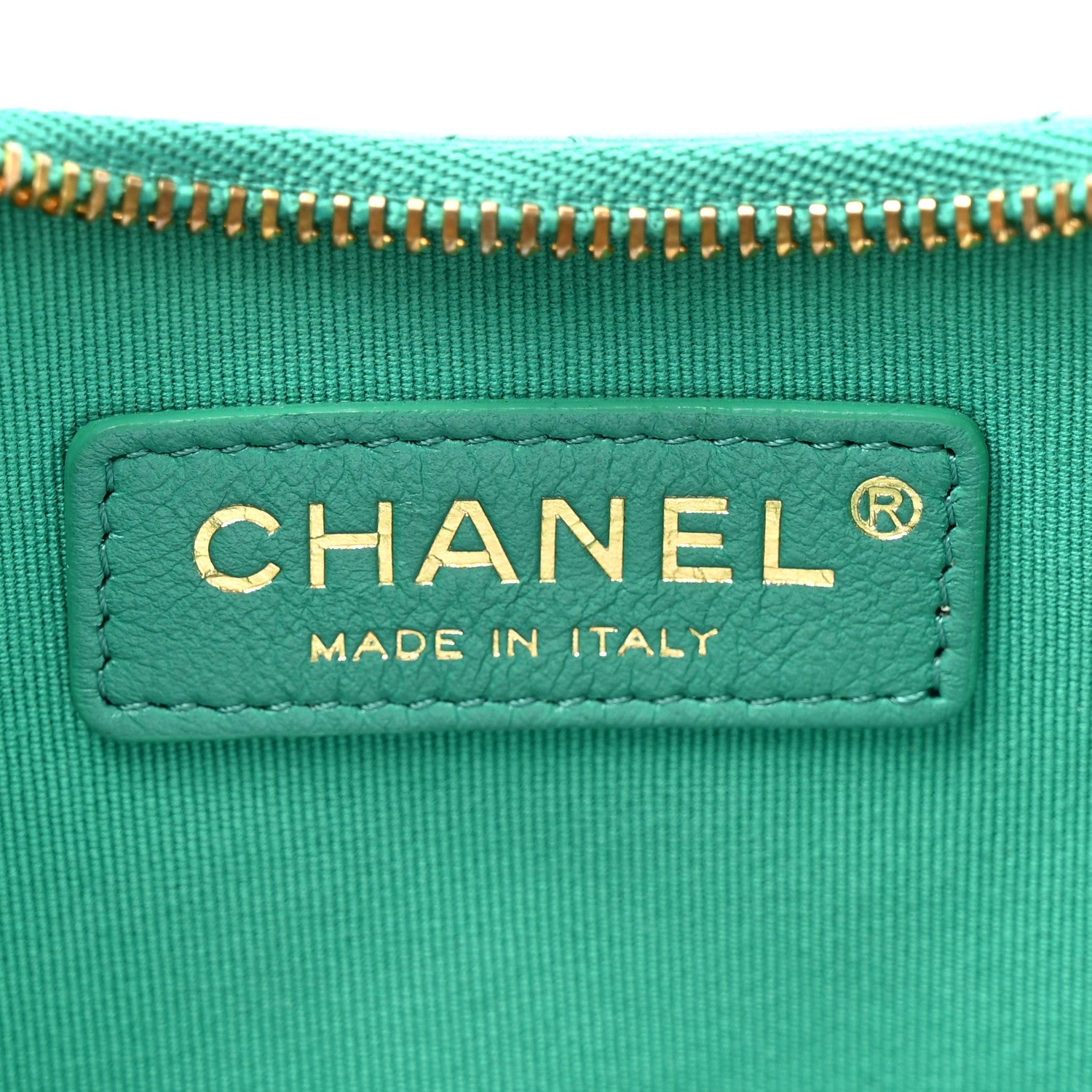 Chanel Lambskin Quilted Chain Around Hobo Green