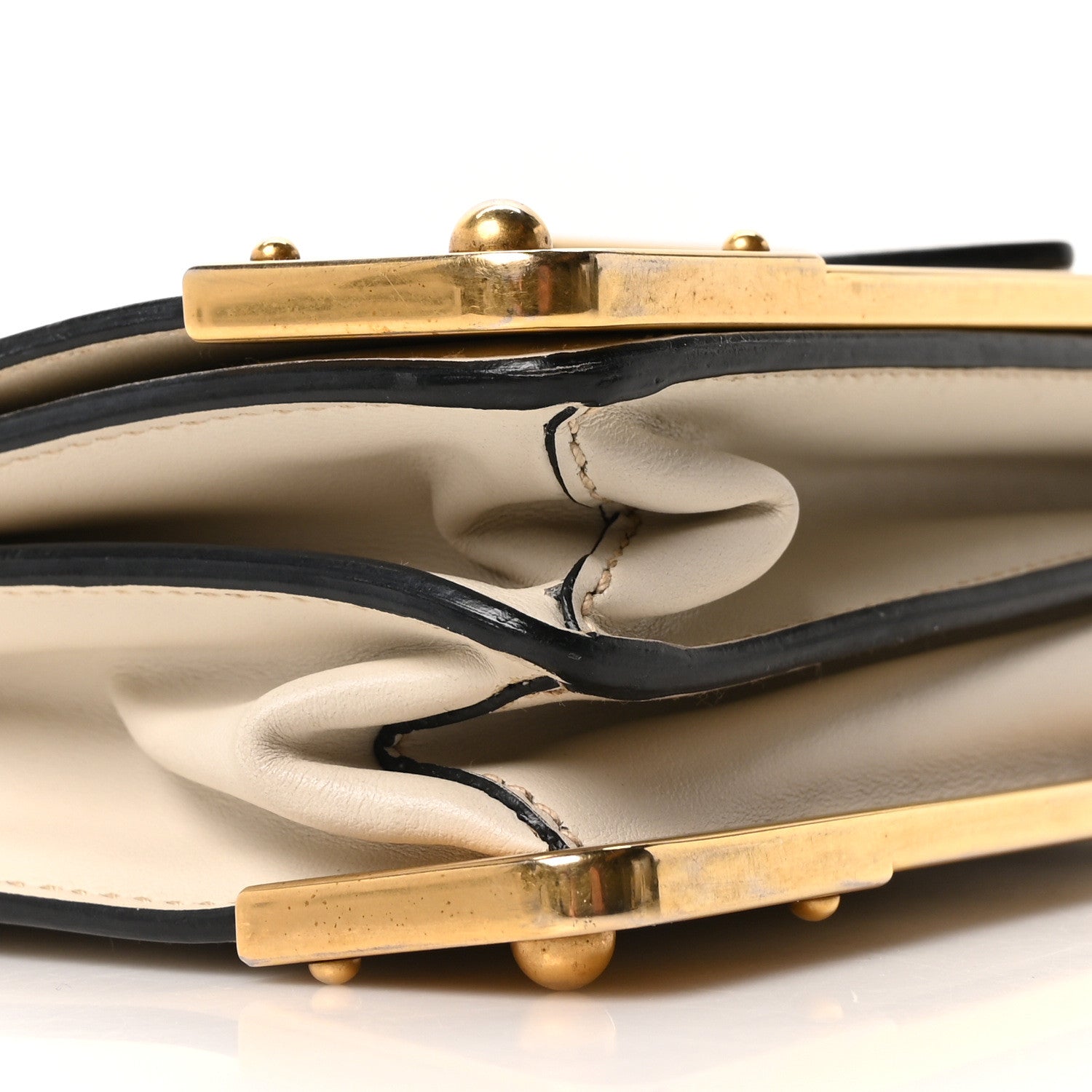 Prada City Calf Saffiano Cahier Bag Talco Black
