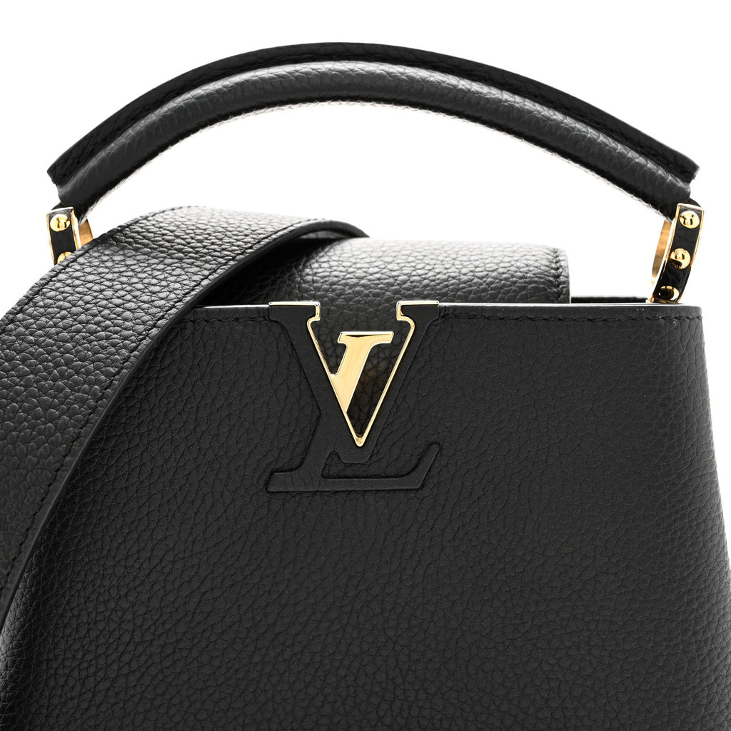 Louis Vuitton Taurillon Mini Capucines Black