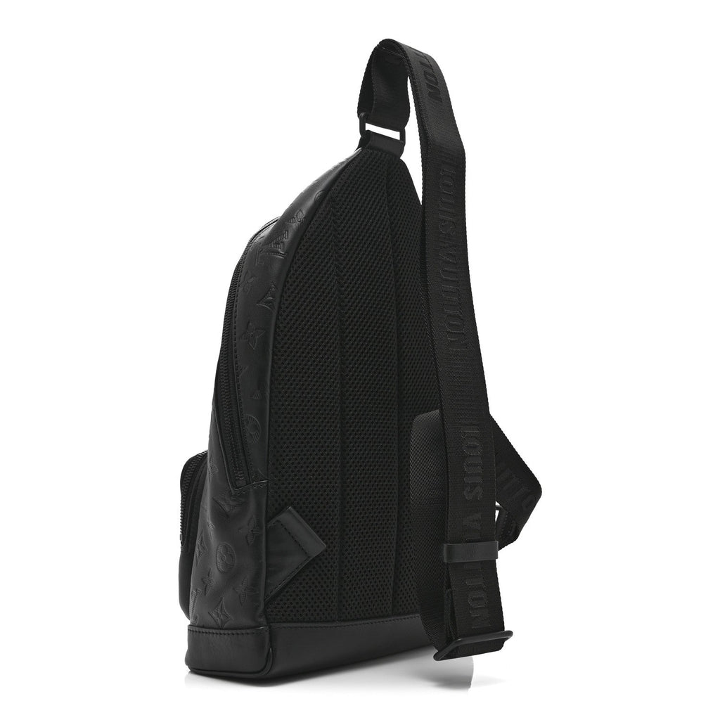 Louis Vuitton Monogram Shadow Racer Slingbag Black