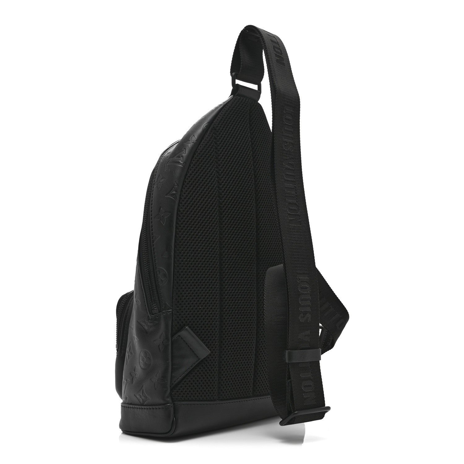 Louis Vuitton Monogram Shadow Racer Slingbag Black