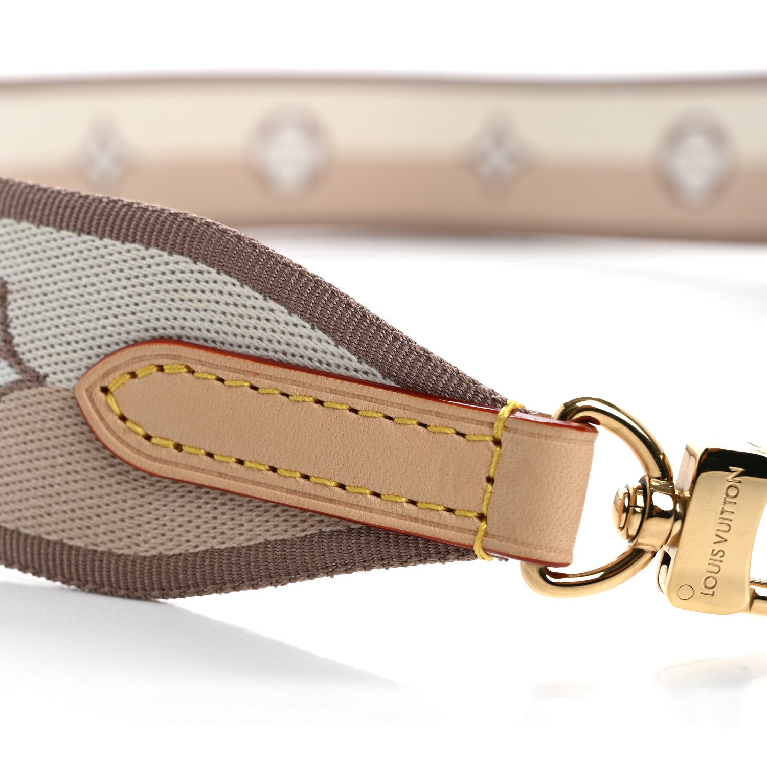 Louis Vuitton Jacquard Speedy Bandouliere 20 Shoulder Strap Beige