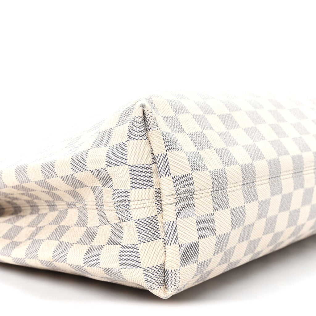 Louis Vuitton Damier Azur Graceful MM Rose Ballerine