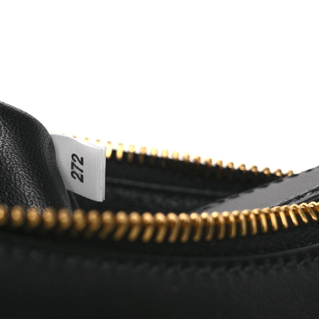 Prada Soft Calfskin Mini Arque Shoulder Bag Black