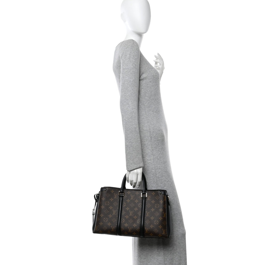 Louis Vuitton Monogram Soufflot MM Black