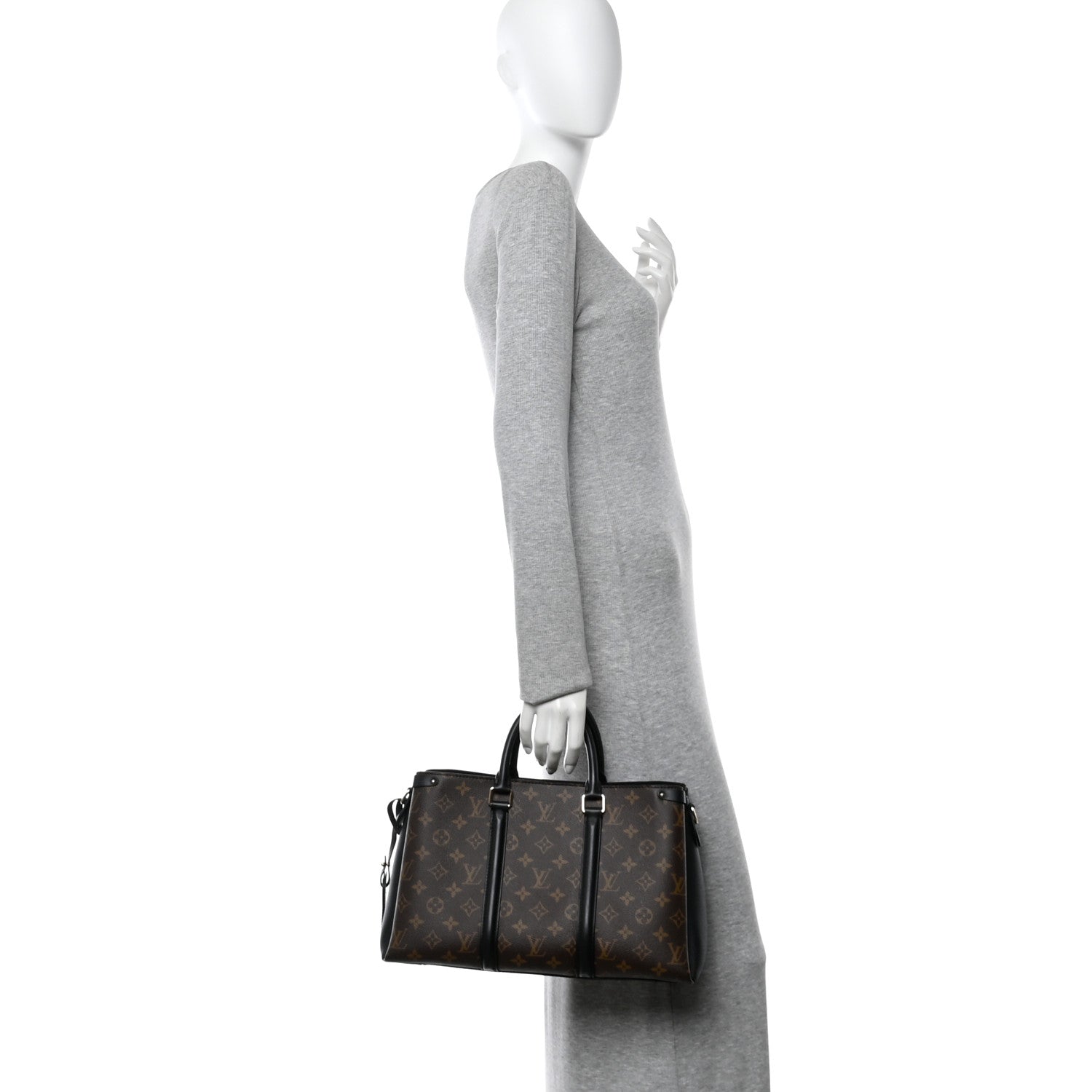 Louis Vuitton Monogram Soufflot MM Black