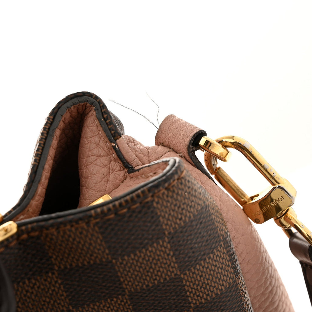 Louis Vuitton Damier Ebene Cuir Taurillon Brittany Magnolia