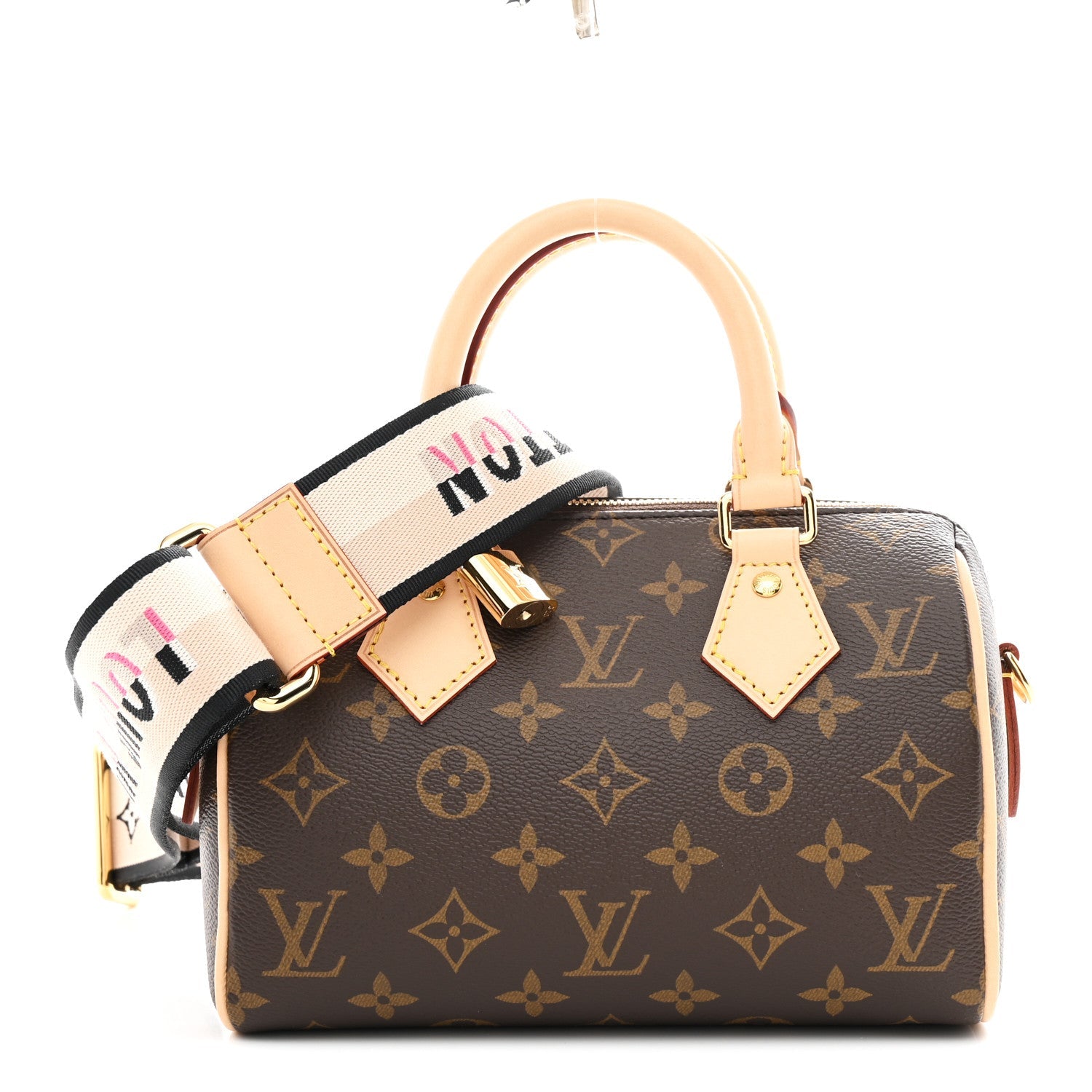 Louis Vuitton Monogram Speedy Bandouliere 20 Black