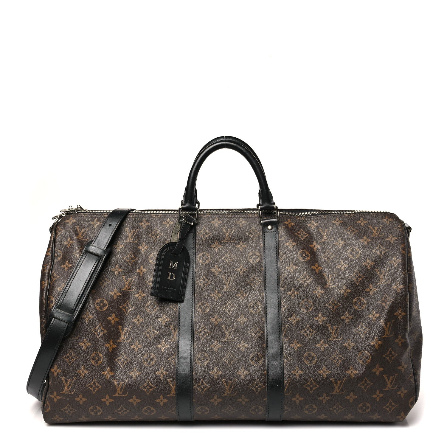 Louis Vuitton Monogram Macassar Keepall Bandouliere 55