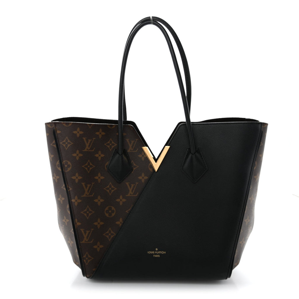 Louis Vuitton Calfskin Monogram Kimono Tote  Black